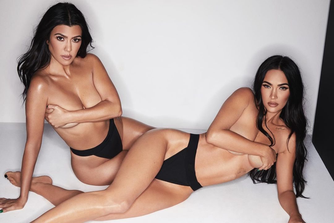 Goth girlfriends Megan Fox and Kourtney Kardashian land a SKIMS campaign