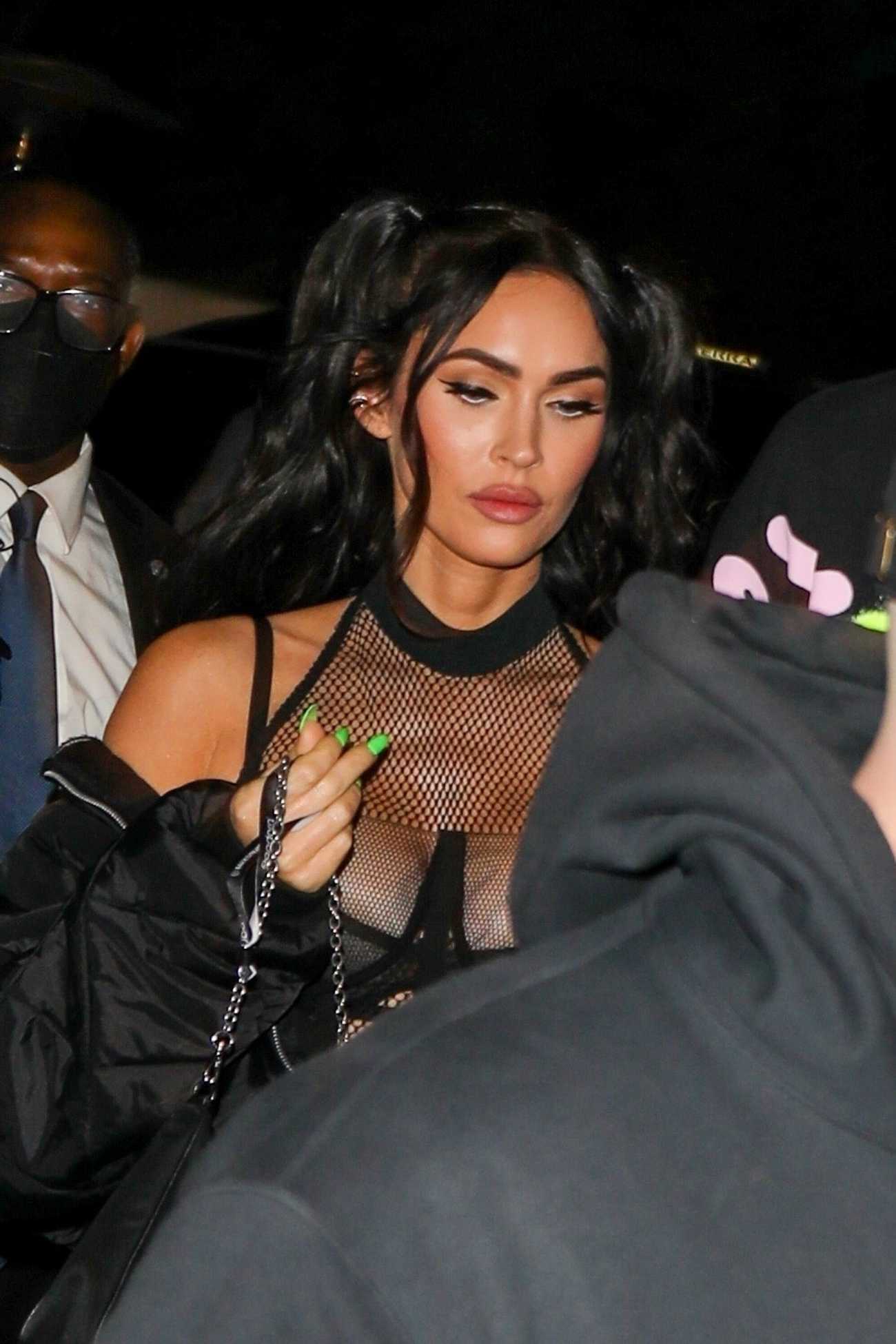 Megan Fox at Avril Lavigne’s concert at the The Roxy Theatre in West Hollywood on February 25